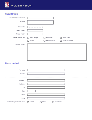 Incident Report Form