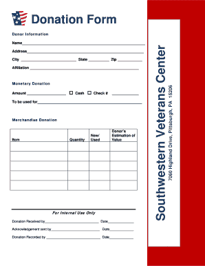 Donation Form