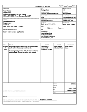 Commercial Invoice