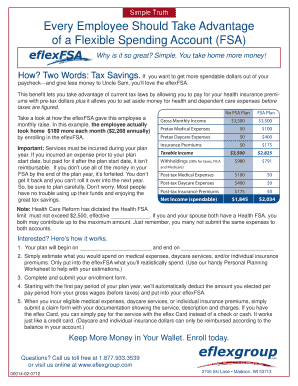 Flexible Spending Account Enrollment Form