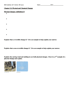 Grade 7 Science Worksheet