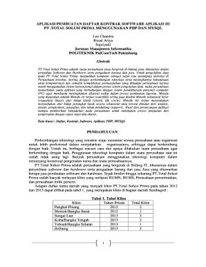 Fillable Online APLIKASI PEMBUATAN DAFTAR KONTRAK SOFTWARE APLIKASI DI ...