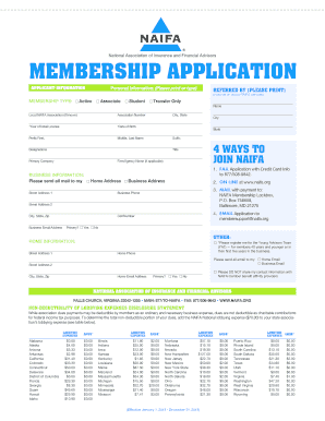 NAIFA Membership Application