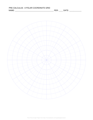 Coordinate grid pdf - Polar Graph Paper - Miami Killian High School