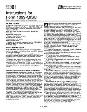 IRS Form 1099-MISC Instructions