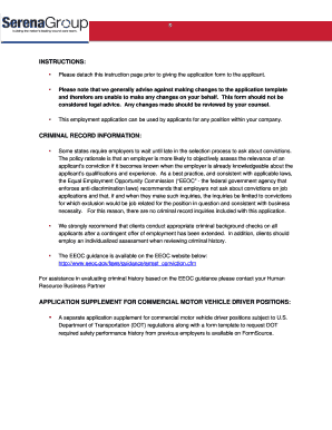 Employment Application Form