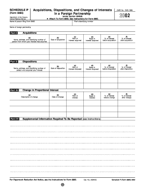 Form 8865 Schedule P