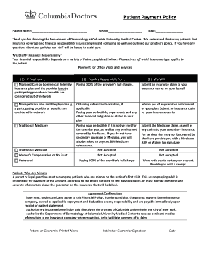 Patient Payment Policy