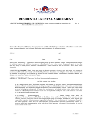 Residential Rental Agreement