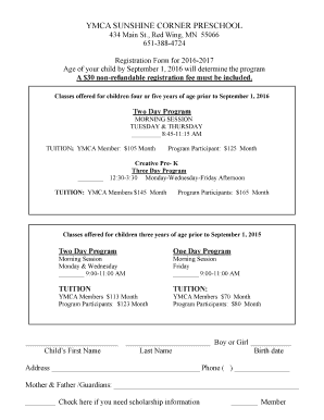 16 team bracket seeding - YMCA SUNSHINE CORNER PRESCHOOL - Red Wing Family YMCA - redwingymca