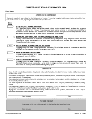 Client Release of Information Form
