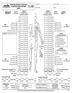 International Standards for Neurological Classification of Spinal Cord Injury