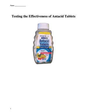 Science Project Guide for Antacid Tablet Testing