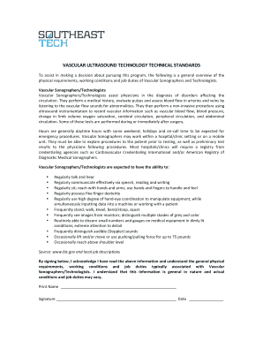 Vascular Sonographer Job Description