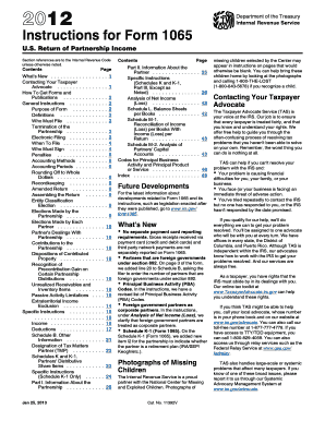 Instructions for Form 1065