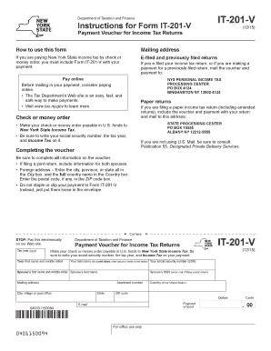 New York State Income Tax Payment Voucher