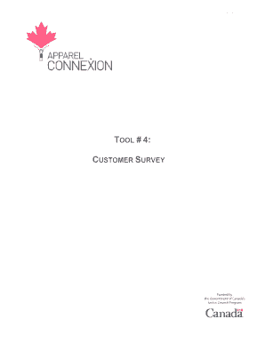 Customer Survey for Apparel Companies