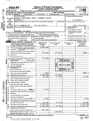 IRS Form 990-PF 2008