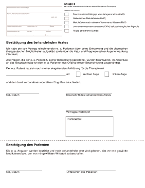 Vertrag zur besonderen ambulanten augenchirurgischen Versorgung