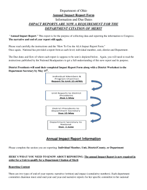 Ohio Annual Impact Report Form