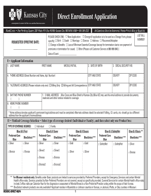 Blue KC Direct Enrollment Application