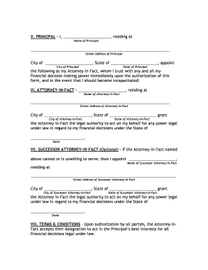 Durable Power of Attorney Form