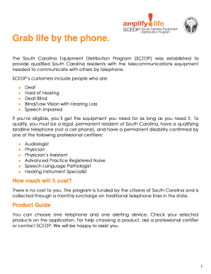 South Carolina Equipment Distribution Program Application