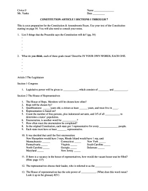 US Constitution Study Guide