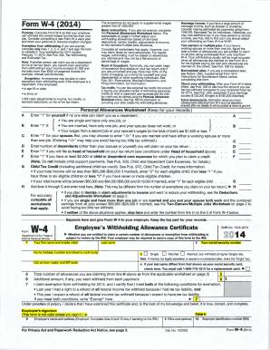 Form W-4 (2014)