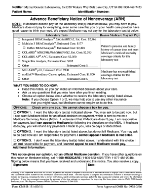 Advance Beneficiary Notice of Noncoverage