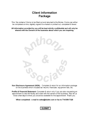 Buyer's Acknowledgement of Introduction and Confidentiality Agreement