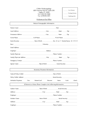 New Patient Registration Form