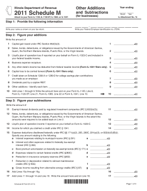 Illinois Schedule M Form