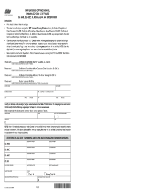 California Driving School Certificate Order Form