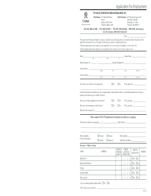 Application For Employment
