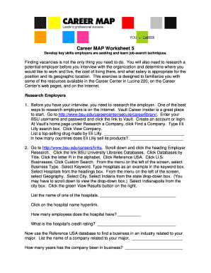 Career MAP Worksheet 5