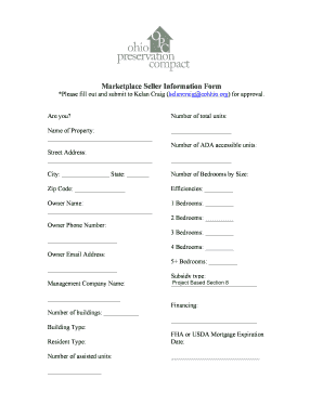 Marketplace Seller Information Form