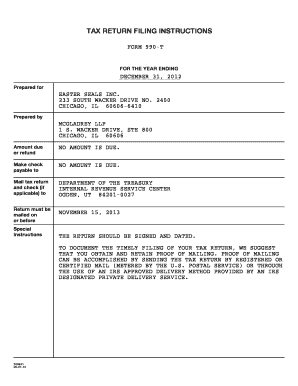 Form 990-T Exempt Organization Business Income Tax Return