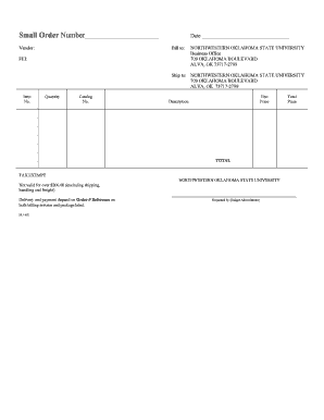 Purchase Order Form