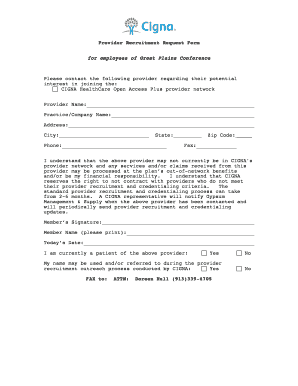Provider Recruitment Request Form