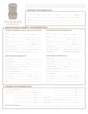 Patient Information Form