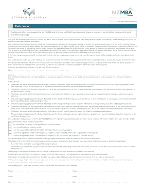 New Zealand Mortgage Broker Authorization Form