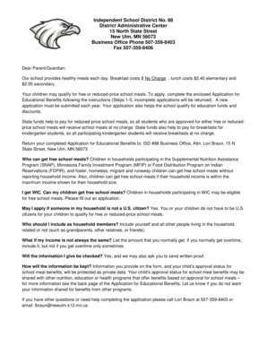Application for Educational Benefits