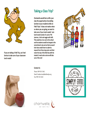 Field Trip Sack Lunch Request