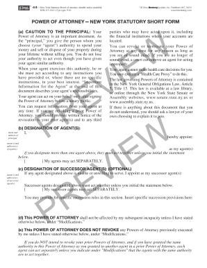 New York Statutory Power of Attorney
