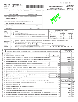 Kentucky Individual Income Tax Return