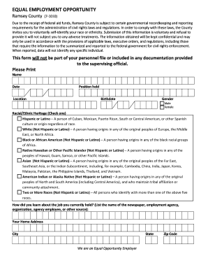 Ramsey County Employment Application