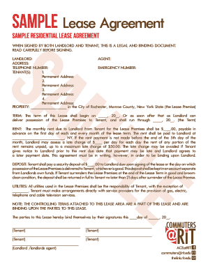 Residential Lease Agreement