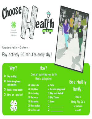 November Health Challenge Activity Tracker