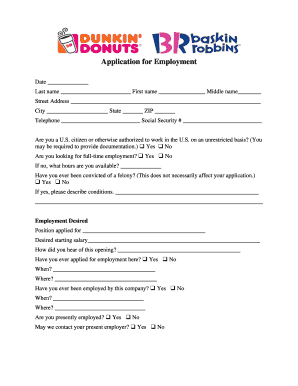 Application for Employment